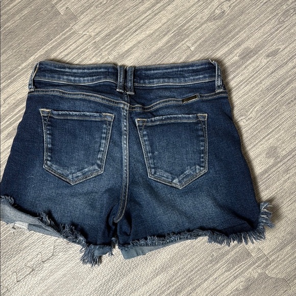 KanCan Blue Jean Shorts with Distressed Hem Size 27 - Picture 5 of 6